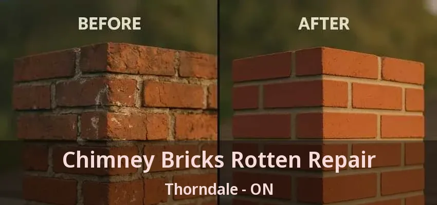 Chimney Bricks Rotten Repair Thorndale - ON