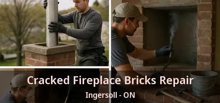 Cracked Fireplace Bricks Repair Ingersoll - ON