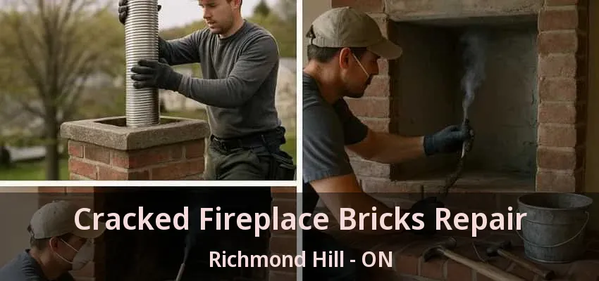 Cracked Fireplace Bricks Repair Richmond Hill - ON